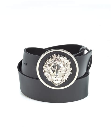 versace lion stripe button mens|Versace lion heads.